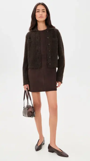 Vince Shrunken Donegal Cashmere Jacket | Thumbnail 5 Vince Shrunken Donegal Cashmere Jacket | Thumbnail 5