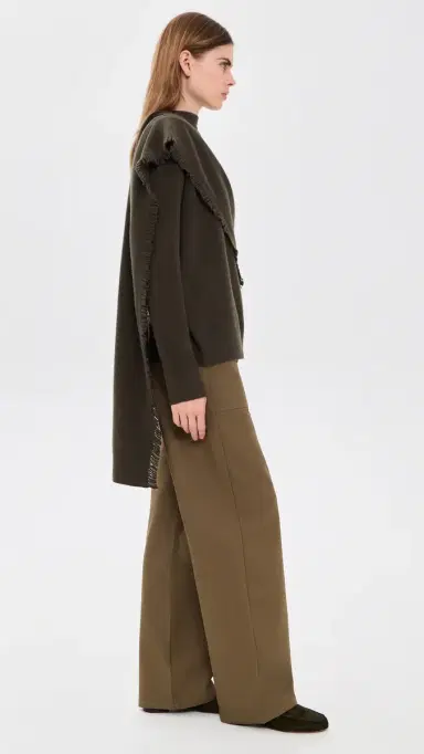 Vince Draped Fringe Scarf Sweater | Thumbnail 5 Vince Draped Fringe Scarf Sweater | Thumbnail 5