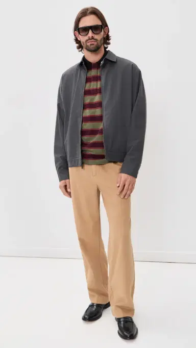 Rhude Fontaine Striped Long Sleeve Polo | Thumbnail 5 Rhude Fontaine Striped Long Sleeve Polo | Thumbnail 5