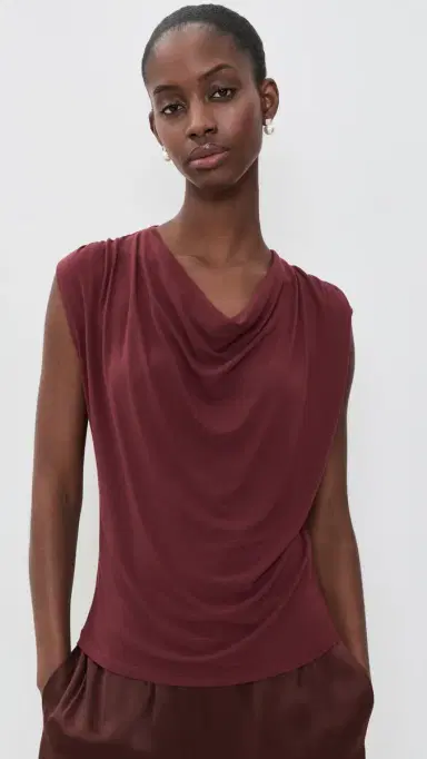 Vince Draped Cowl Neck Top | Thumbnail 2 Vince Draped Cowl Neck Top | Thumbnail 2