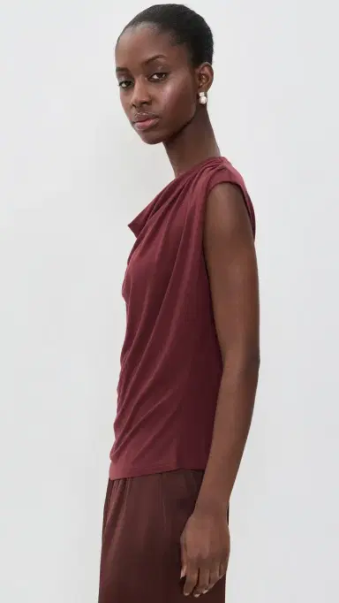Vince Draped Cowl Neck Top | Thumbnail 4 Vince Draped Cowl Neck Top | Thumbnail 4