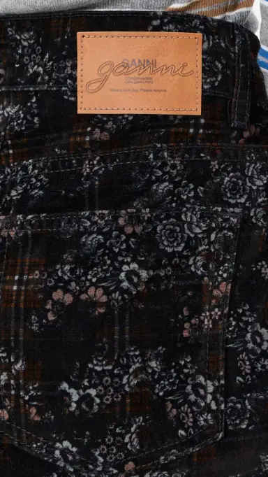 Ganni Printed Flock Denim Marri 2.0 Pants | Thumbnail 6 Ganni Printed Flock Denim Marri 2.0 Pants | Thumbnail 6