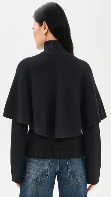 Vince Turtleneck Cape Cardigan | Thumbnail 3 Vince Turtleneck Cape Cardigan | Thumbnail 3