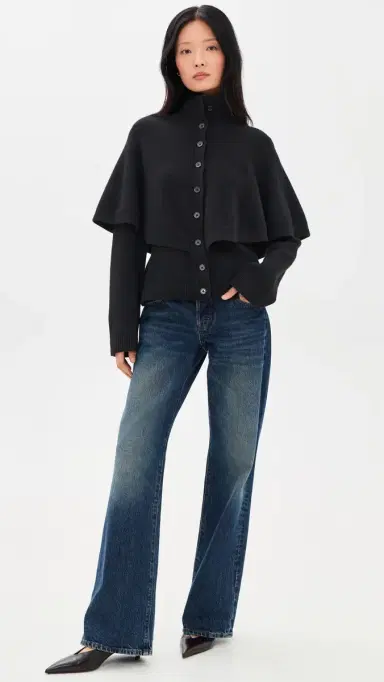 Vince Turtleneck Cape Cardigan | Thumbnail 5 Vince Turtleneck Cape Cardigan | Thumbnail 5