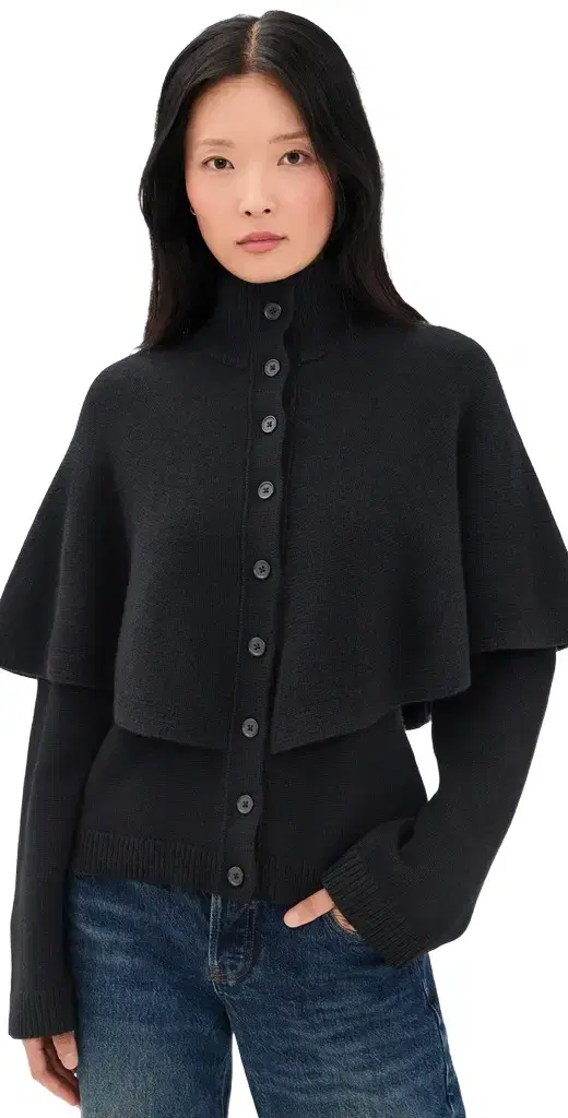 Turtleneck Cape Cardigan Turtleneck Cape Cardigan
