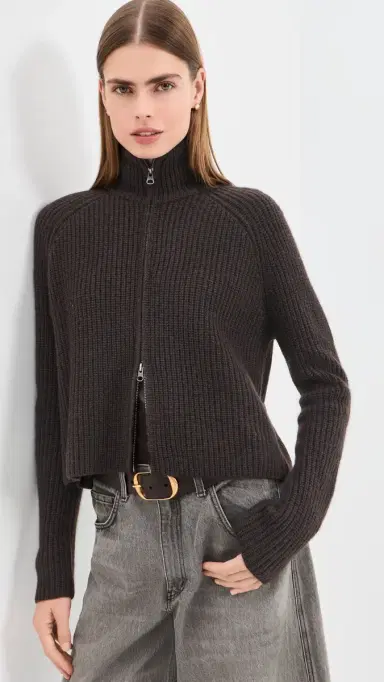 Lisa Yang Sadie Zip Cardigan | Thumbnail 2 Lisa Yang Sadie Zip Cardigan | Thumbnail 2