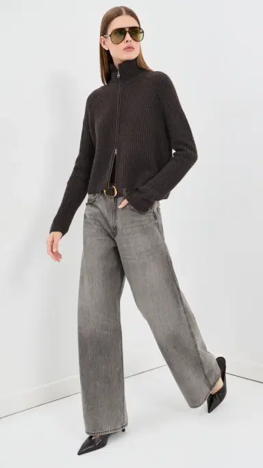 Lisa Yang Sadie Zip Cardigan | Thumbnail 5 Lisa Yang Sadie Zip Cardigan | Thumbnail 5