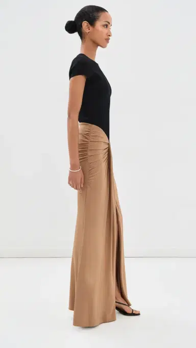 Simkhai Matilde Short Sleeve Gown | Thumbnail 4 Simkhai Matilde Short Sleeve Gown | Thumbnail 4