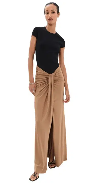 Simkhai Matilde Short Sleeve Gown | Thumbnail 1 Simkhai Matilde Short Sleeve Gown | Thumbnail 1
