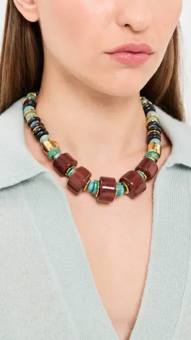 Lizzie Fortunato Granada Necklace In Rosewood | Thumbnail 3 Lizzie Fortunato Granada Necklace In Rosewood | Thumbnail 3