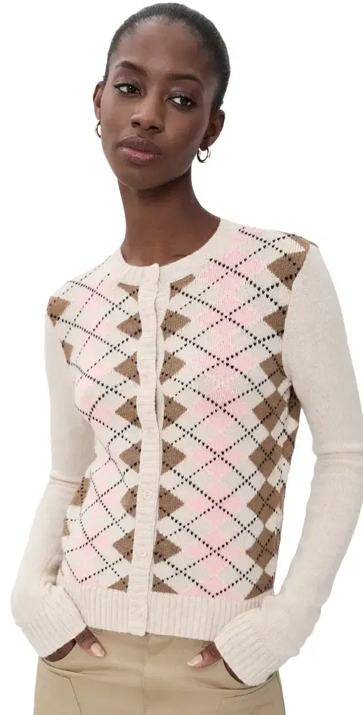 Argyle June Relaxed Cardigan Argyle June Relaxed Cardigan