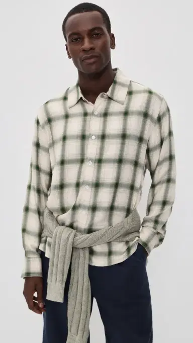 Corridor Shadow Check Button Down Shirt | Thumbnail 2 Corridor Shadow Check Button Down Shirt | Thumbnail 2