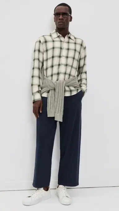 Corridor Shadow Check Button Down Shirt | Thumbnail 5 Corridor Shadow Check Button Down Shirt | Thumbnail 5