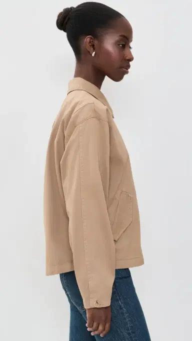 Vince Washed Cotton Jacket | Thumbnail 4 Vince Washed Cotton Jacket | Thumbnail 4