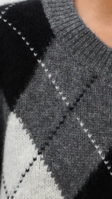 Nili Lotan Donnika Argyle Cashmere Sweater | Thumbnail 6 Nili Lotan Donnika Argyle Cashmere Sweater | Thumbnail 6