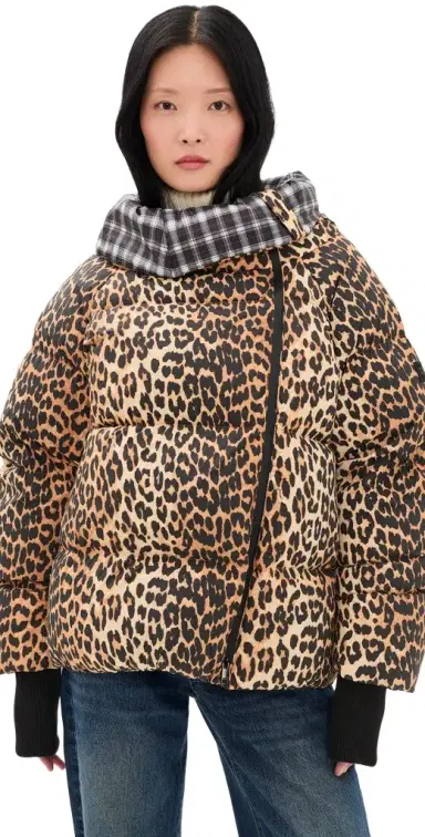 Ganni Future Nylon Printed Quilt Puffer | Thumbnail 1 Ganni Future Nylon Printed Quilt Puffer | Thumbnail 1