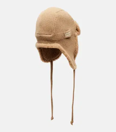 Miu Miu Wool and cashmere aviator hat | Thumbnail 2 Miu Miu Wool and cashmere aviator hat | Thumbnail 2