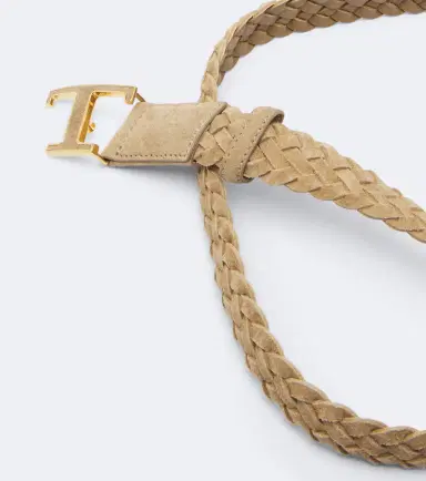 Tod's T Timeless braided suede belt | Thumbnail 2 Tod's T Timeless braided suede belt | Thumbnail 2