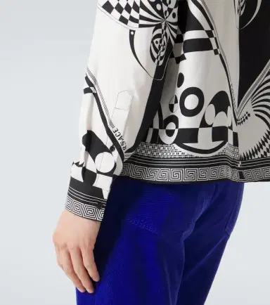 Versace Printed silk twill shirt | Thumbnail 2 Versace Printed silk twill shirt | Thumbnail 2