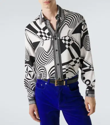 Versace Printed silk twill shirt | Thumbnail 3 Versace Printed silk twill shirt | Thumbnail 3