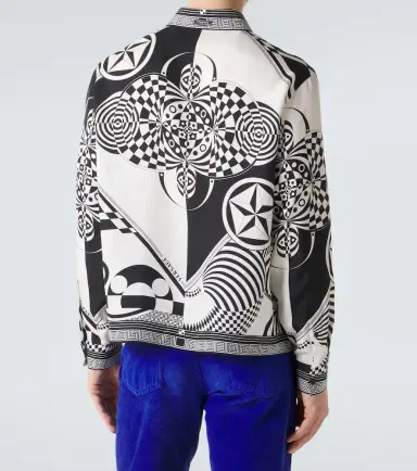 Versace Printed silk twill shirt | Thumbnail 4 Versace Printed silk twill shirt | Thumbnail 4