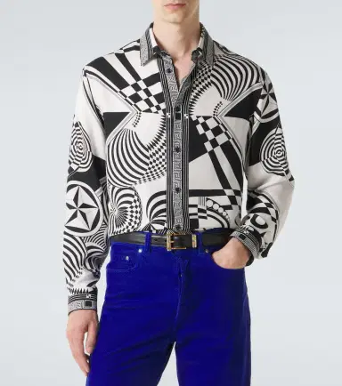 Versace Printed silk twill shirt | Thumbnail 6 Versace Printed silk twill shirt | Thumbnail 6