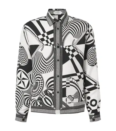 Versace Printed silk twill shirt | Thumbnail 1 Versace Printed silk twill shirt | Thumbnail 1