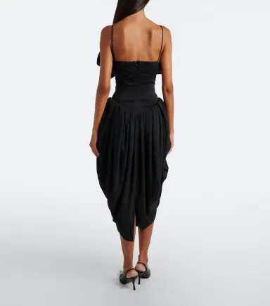 Magda Butrym Draped cotton and silk corset dress | Thumbnail 4 Magda Butrym Draped cotton and silk corset dress | Thumbnail 4