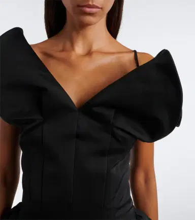 Magda Butrym Draped cotton and silk corset dress | Thumbnail 5 Magda Butrym Draped cotton and silk corset dress | Thumbnail 5