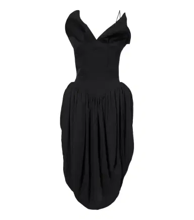 Magda Butrym Draped cotton and silk corset dress | Thumbnail 1 Magda Butrym Draped cotton and silk corset dress | Thumbnail 1