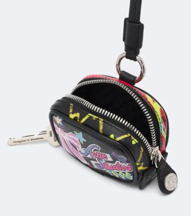 Acne Studios Camero Clip printed leather earphones case | Thumbnail 3 Acne Studios Camero Clip printed leather earphones case | Thumbnail 3
