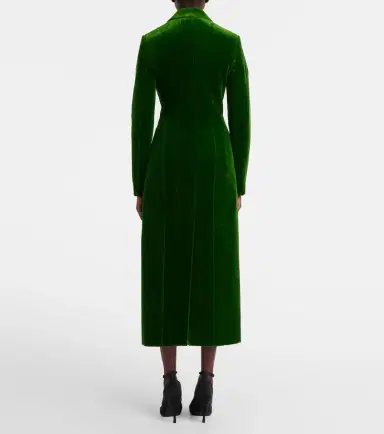 Alaïa Alaïa Double-breasted cotton velvet coat | Thumbnail 4 Alaïa Alaïa Double-breasted cotton velvet coat | Thumbnail 4