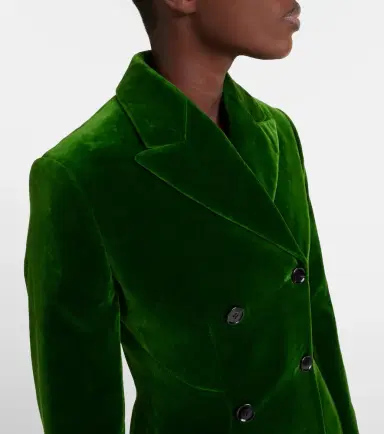 Alaïa Alaïa Double-breasted cotton velvet coat | Thumbnail 5 Alaïa Alaïa Double-breasted cotton velvet coat | Thumbnail 5