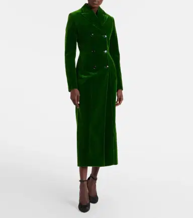 Alaïa Alaïa Double-breasted cotton velvet coat | Thumbnail 6 Alaïa Alaïa Double-breasted cotton velvet coat | Thumbnail 6