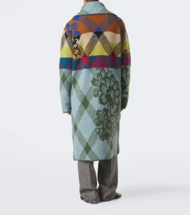 Dries Van Noten Patchwork wool and alpaca-blend long cardigan | Thumbnail 3 Dries Van Noten Patchwork wool and alpaca-blend long cardigan | Thumbnail 3