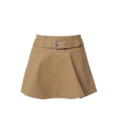 Loewe Double L belted cotton miniskirt | Thumbnail 1 Loewe Double L belted cotton miniskirt | Thumbnail 1