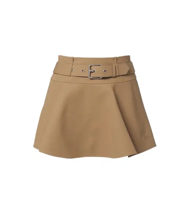 Double L belted cotton miniskirt Double L belted cotton miniskirt