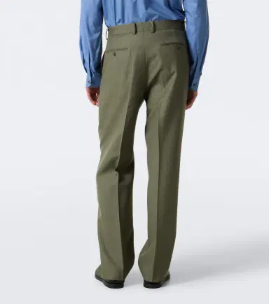 Auralee Chalk stripe wool straight pants | Thumbnail 2 Auralee Chalk stripe wool straight pants | Thumbnail 2