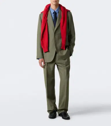 Auralee Chalk stripe wool straight pants | Thumbnail 5 Auralee Chalk stripe wool straight pants | Thumbnail 5