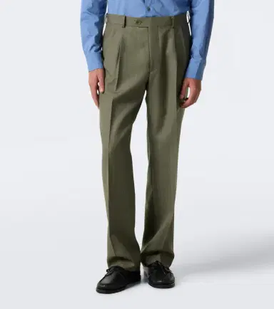Auralee Chalk stripe wool straight pants | Thumbnail 6 Auralee Chalk stripe wool straight pants | Thumbnail 6
