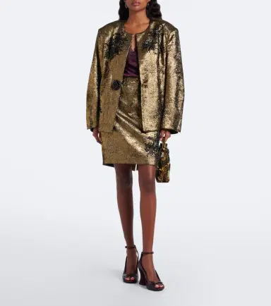Jacques Wei Embellished brocade miniskirt | Thumbnail 5 Jacques Wei Embellished brocade miniskirt | Thumbnail 5