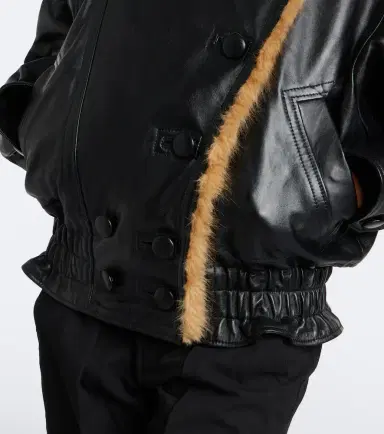 Isabel Marant Valina double-breasted leather jacket | Thumbnail 3 Isabel Marant Valina double-breasted leather jacket | Thumbnail 3