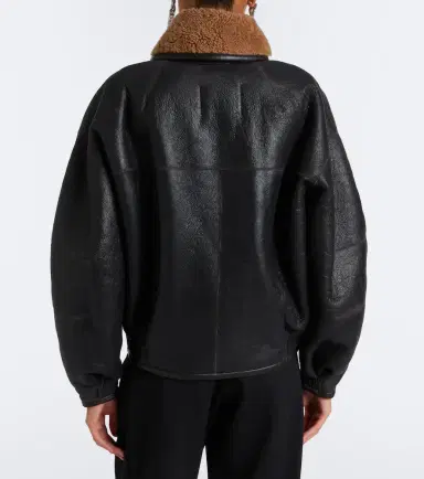 Isabel Marant Charina shearling-trimmed leather jacket | Thumbnail 6 Isabel Marant Charina shearling-trimmed leather jacket | Thumbnail 6