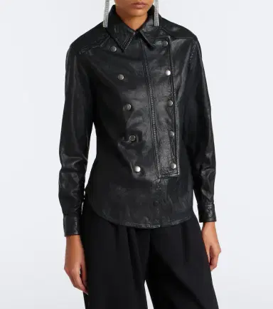 Isabel Marant Valdy leather shirt | Thumbnail 4 Isabel Marant Valdy leather shirt | Thumbnail 4