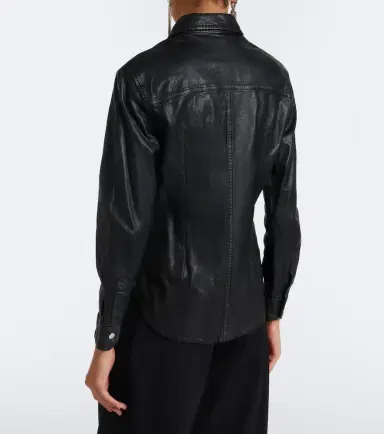 Isabel Marant Valdy leather shirt | Thumbnail 5 Isabel Marant Valdy leather shirt | Thumbnail 5