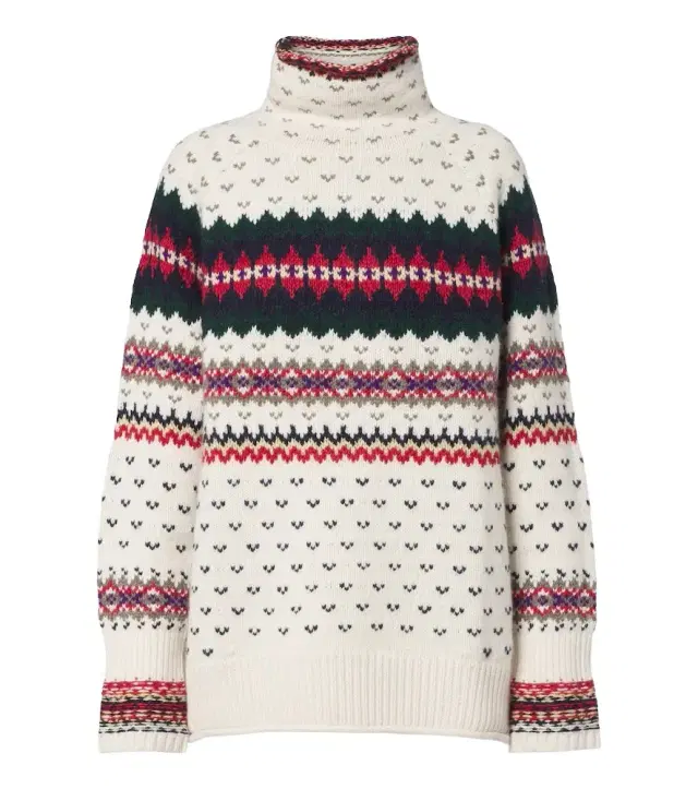 Fair Isle wool, cotton, and alpaca sweater Fair Isle wool, cotton, and alpaca sweater