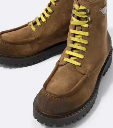 Prada Suede lace-up boots | Thumbnail 3 Prada Suede lace-up boots | Thumbnail 3