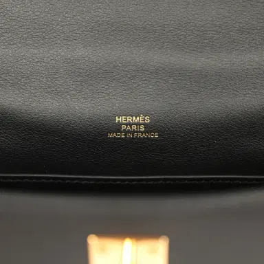 HERMÈS Pre-owned Hermes Kelly Pochette Black Swift Rose Gold Hardware | Thumbnail 7 HERMÈS Pre-owned Hermes Kelly Pochette Black Swift Rose Gold Hardware | Thumbnail 7
