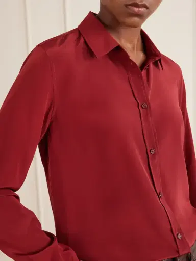 Nili Lotan Gaia Silk-crepe De Chine Shirt | Thumbnail 5 Nili Lotan Gaia Silk-crepe De Chine Shirt | Thumbnail 5