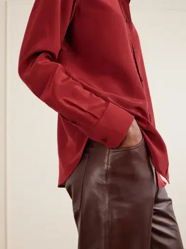 Nili Lotan Gaia Silk-crepe De Chine Shirt | Thumbnail 6 Nili Lotan Gaia Silk-crepe De Chine Shirt | Thumbnail 6
